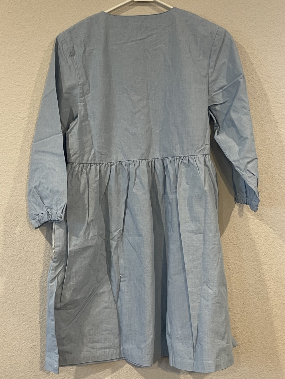 NWT United By Blue Impact Collection Womens Blue Tiered Long Sleeve Mini Dress - Picture 2 of 5